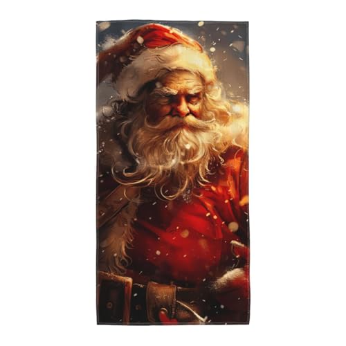 WOmeng Badetuch mit Weihnachtsmann-Druck, atmungsaktiv, schnelltrocknend, Strand, Camping, Pool, Fitnessstudio, Reisen, Urlaub, vielseitig einsetzbar WOmeng Badetuch mit Weihnachtsmann-Druck, atmungsaktiv, schnelltrocknend, Strand, Camping, Pool, Fitnessstudio, Reisen, Urlaub, vielseitig einsetzbar von WOmeng