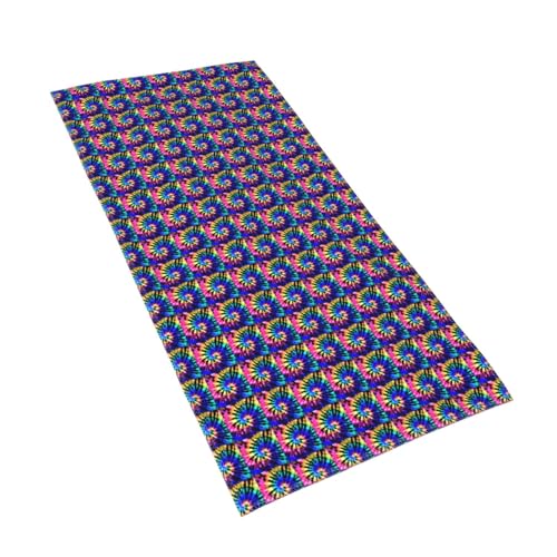 WOmeng Exotic Tribe Badetuch, Batik-Stil, bedruckt, atmungsaktiv, schnelltrocknend, Strand, Camping, Pool, Fitnessstudio, Reisen, Urlaub, vielseitig einsetzbar von WOmeng