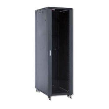 PW WP WPN-RNA-42808-B Freistehend Rack 42U schwarz – Regale (freistehend, 42U, 800 kg, Schwarz, Stahl, 48,3 cm (19 Zoll)) von WP