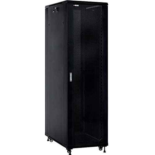 PW WP WPN-RSB-32610-B Freistehend Rack 32U schwarz – Regale (freistehend, 32 U, 800 kg, Stahl, 48,3 cm (19 Zoll)) von WP Rack