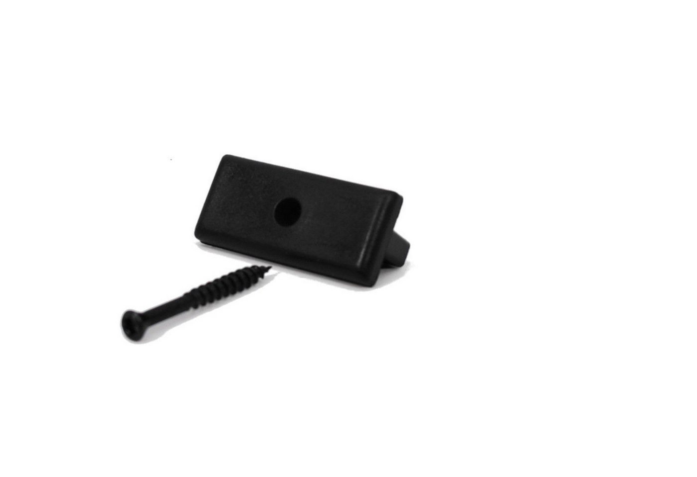WPC Profi Terrassendielen Kunststoff Nylon Clip Montageclip mit Schraube schwarz für Terrassen, BxL: je 10.5x10.5 cm, (Befestigungsclips, mit Edelstahlschraube) von WPC Profi