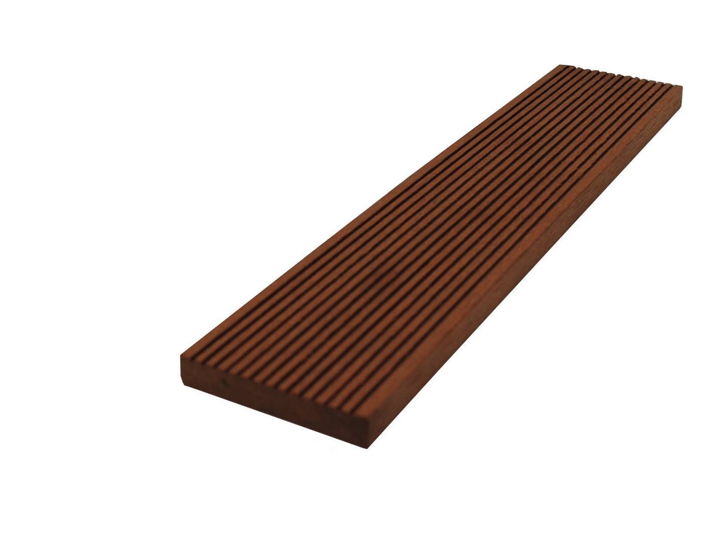 WPC Profi Terrassendielen MUSTER Abschlussleiste Flachleiste Terrassen chocolate braun 55x10 mm, BxL: je 5.5x15 cm, (Musterstück 15 cm) von WPC Profi