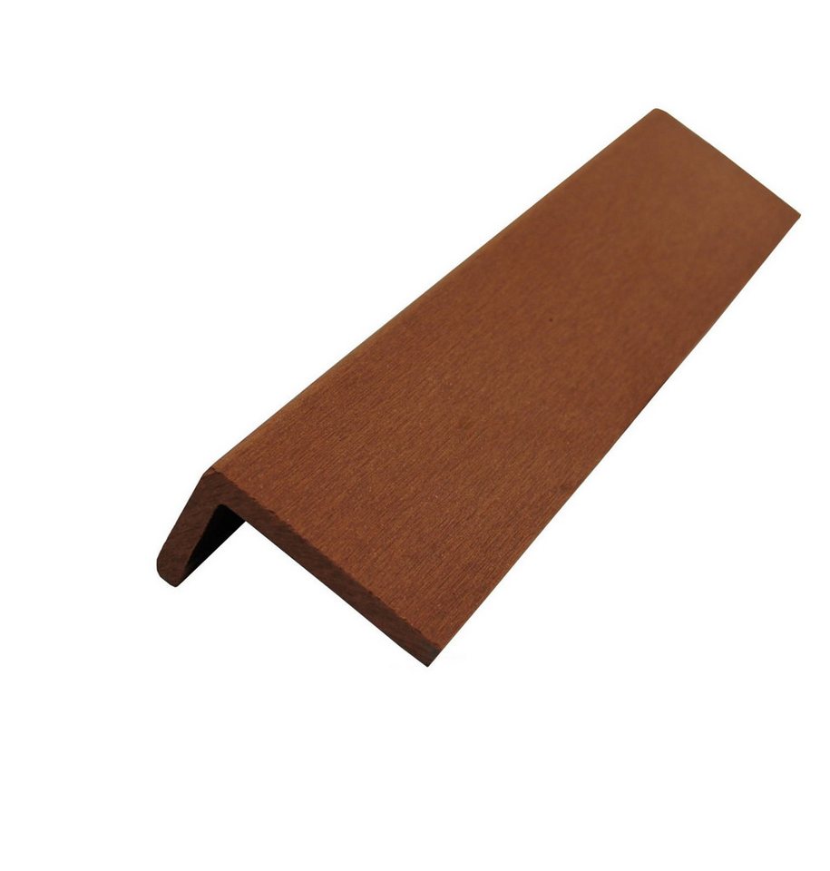 WPC Profi Terrassendielen MUSTER L-Abschlussleiste Terrassen 150 mm redwood braun 62x37 mm, BxL: je 6.2x15 cm, (Musterstück 15 cm) von WPC Profi