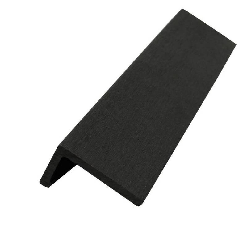 WPC Profi Terrassendielen MUSTER L Leiste Abschlussleiste Terrassen 150 mm anthrazit 60x40 mm, BxL: je 6x15 cm, (Musterstück 15 cm) von WPC Profi
