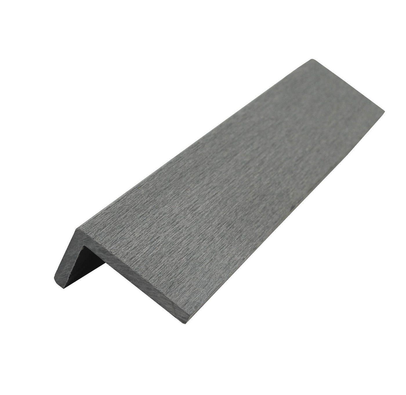WPC Profi Terrassendielen MUSTER L Leiste Abschlussleiste Terrassen 150 mm steingrau 60x40 mm, BxL: je 6x15 cm, (Musterstück 15 cm) von WPC Profi