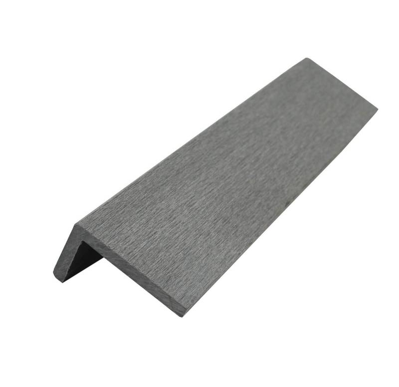 WPC Profi Terrassendielen MUSTER L Leiste Abschlussleiste Terrassen 150 mm steingrau 60x40 mm, BxL: je 6x15 cm, (Musterstück 15 cm) von WPC Profi