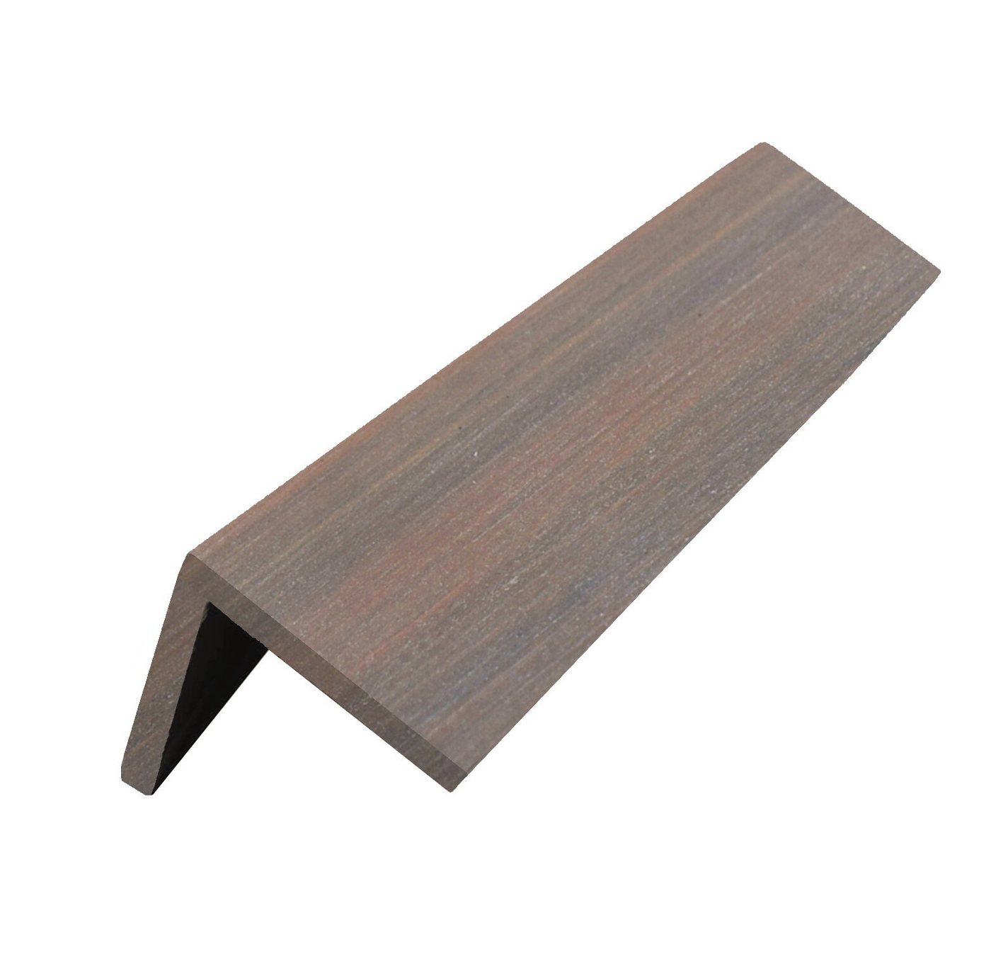 WPC Profi Terrassendielen MUSTER L Winkel Abschlussleiste Terrassen Braun Co-Extrudiert 15x5x5cm, BxL: je 5x15 cm, (Musterstück 15 cm) von WPC Profi