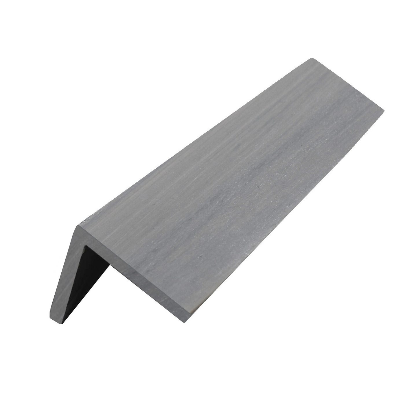 WPC Profi Terrassendielen MUSTER L Winkel Abschlussleiste Terrassen Grau Co-Extrudiert 15x5x5 cm, BxL: je 5x15 cm, (Musterstück 15 cm) von WPC Profi