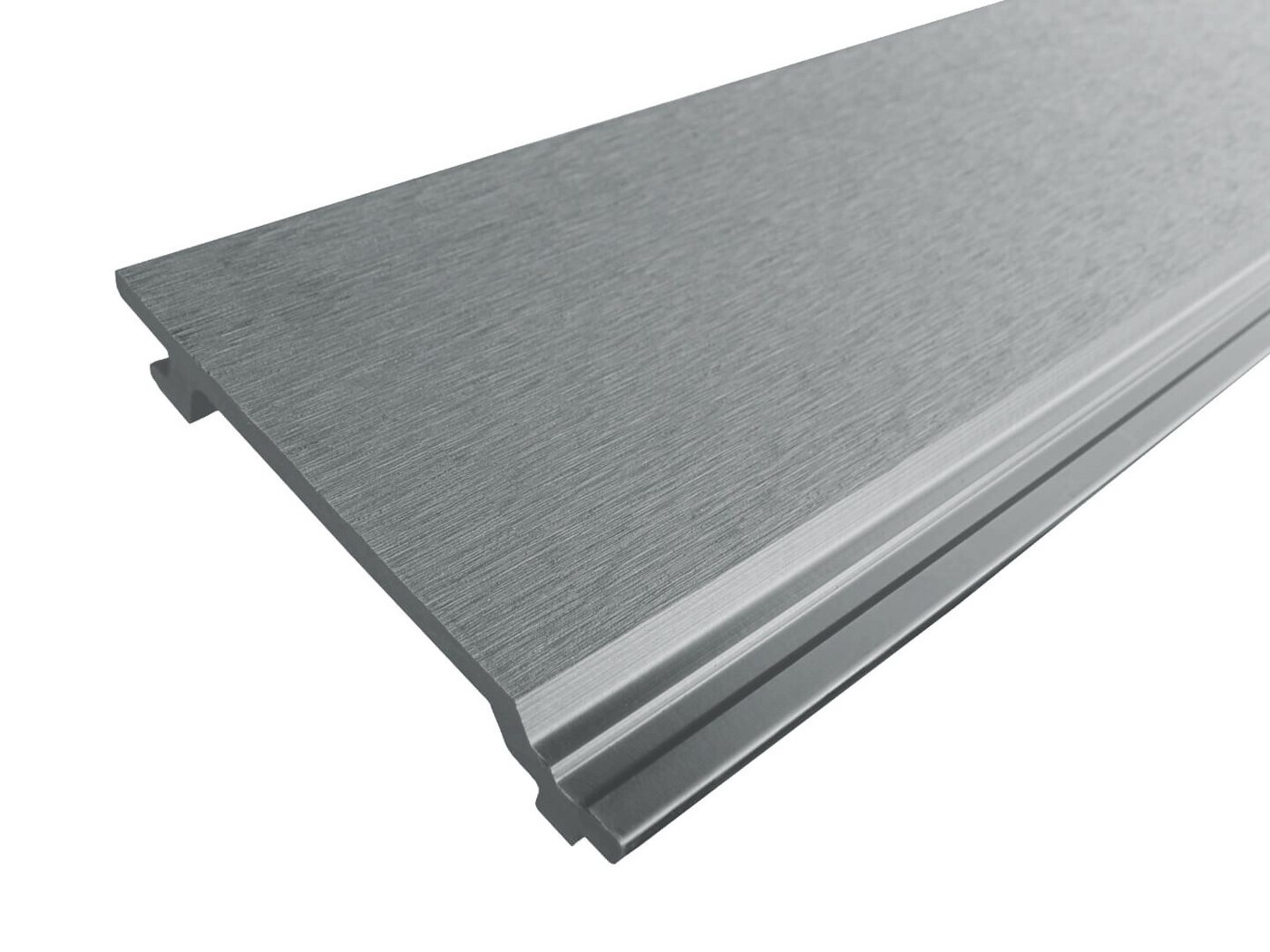 WPC Profi Wanddekoobjekt Fassadenverkleidung Komplettbausatz Wandverkleidung anthrazit grau (Musterstück 15 cm) von WPC Profi