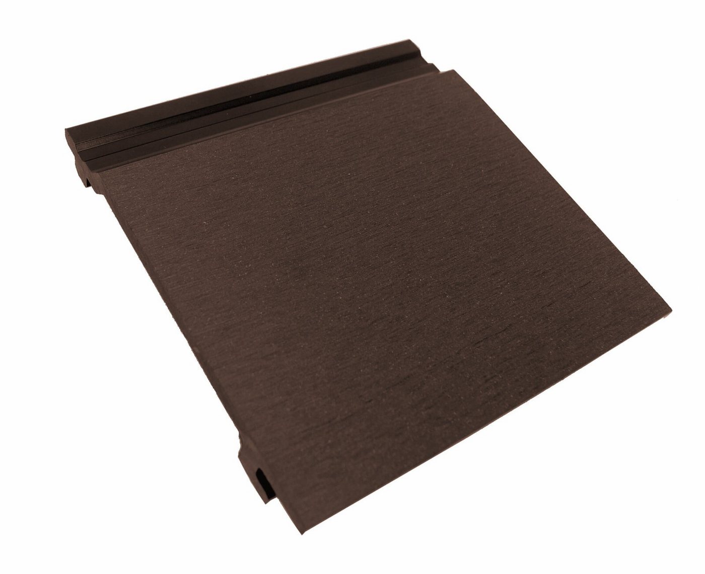 WPC Profi Wanddekoobjekt Wandverkleidung Handmuster Muster 15 cm Hausfassade Chocolate Braun (Musterstück 15 cm) von WPC Profi