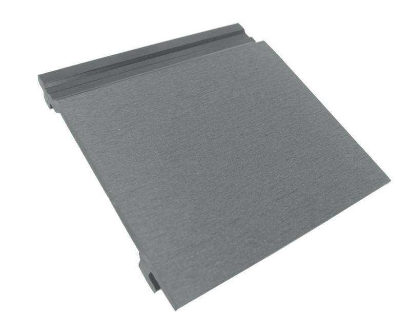 WPC Profi Wanddekoobjekt Wandverkleidung Handmuster Muster 15 cm Hausfassade Wand Steingrau (Musterstück 15 cm) von WPC Profi
