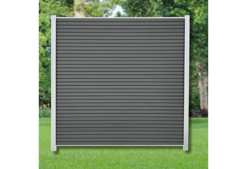WPC Profi Zaun Sichtschutzzaun Sichtschutz Rhombus Anthrazit Komplettset 180x185 cm, (Musterstück 15 cm) von WPC Profi
