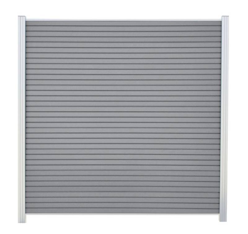 WPC Profi Zaun Sichtschutzzaun Sichtschutz Rhombus Grau Komplettset 180x185 cm WPC Profi Zaun Sichtschutzzaun Sichtschutz Rhombus Grau Komplettset 180x185 cm von WPC Profi