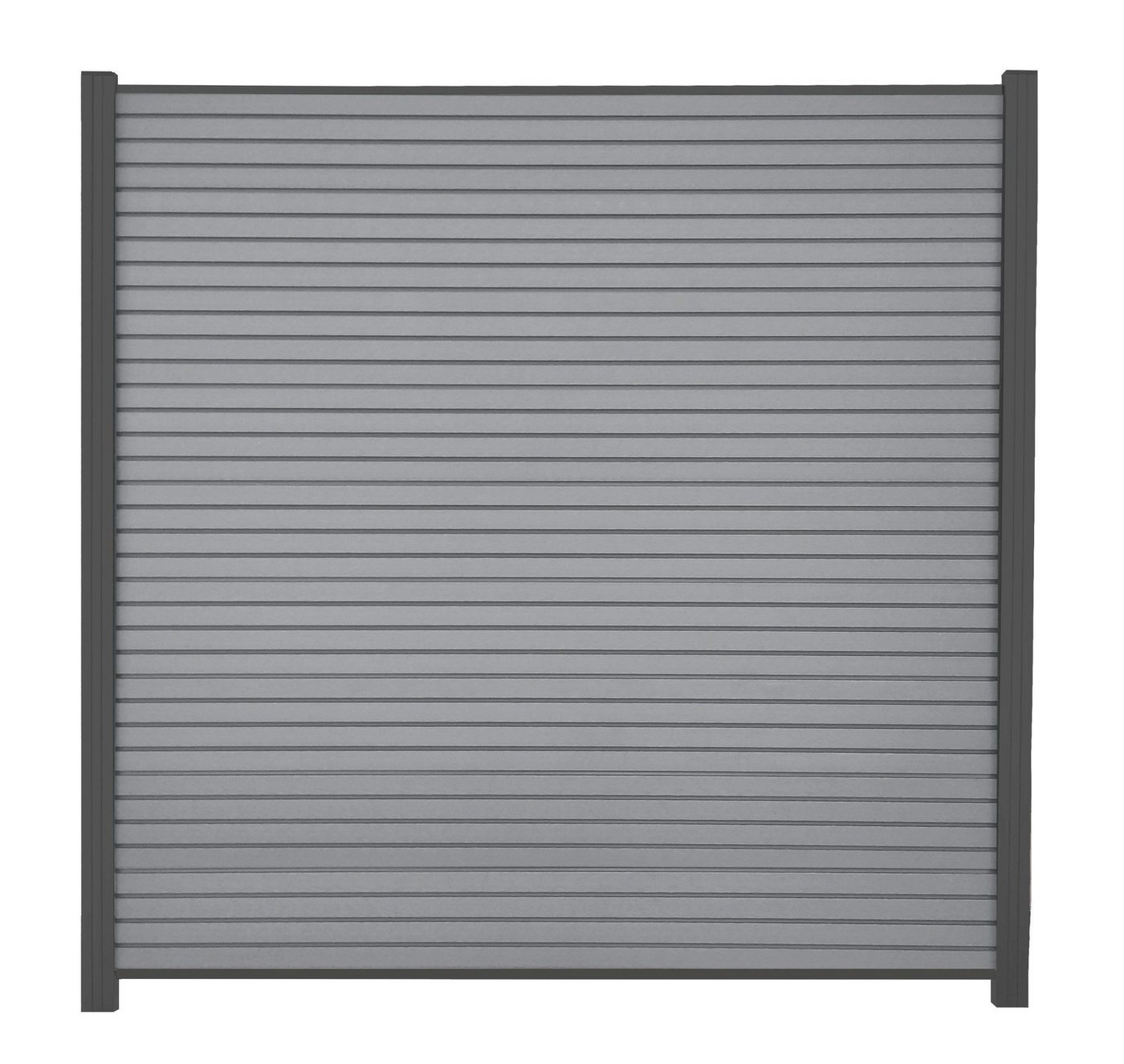 WPC Profi Zaun Zaun Sichtschutzzaun Sichtschutz Rhombus Grau Komplettset 180x185 cm, (Komplettset, mit Start- und Abschlussleisten, Pfosten und Zubehör) von WPC Profi