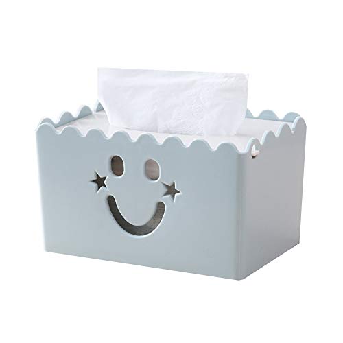 Kosmetiktuchspender Box Für Kosmetiktücher Taschentücher Box Spender Kosmetikbox Papiertuchspender Tücherbox Haus Kosmetiktücherbox Würfel Tissue Box Halter Taschentuchboxen Blue von WPCASE