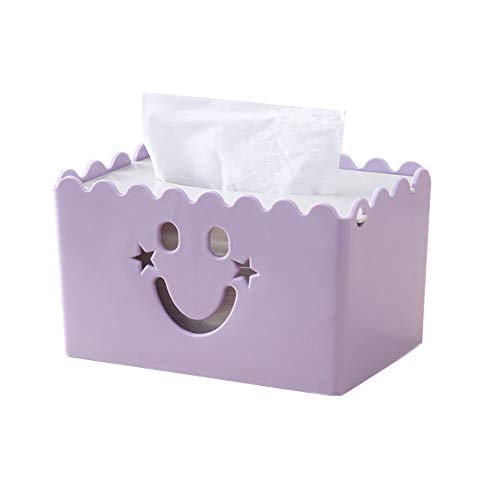 Kosmetiktuchspender Box Für Kosmetiktücher Taschentücher Box Spender Kosmetikbox Papiertuchspender Tücherbox Haus Kosmetiktücherbox Würfel Tissue Box Halter Taschentuchboxen Purple von WPCASE