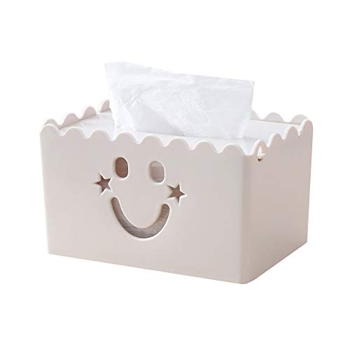 Kosmetiktuchspender Box Für Kosmetiktücher Taschentücher Box Spender Kosmetikbox Papiertuchspender Tücherbox Haus Kosmetiktücherbox Würfel Tissue Box Halter Taschentuchboxen beige von WPCASE