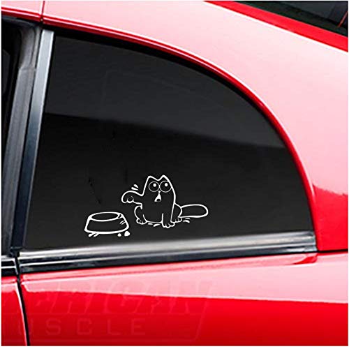 WPCASE 3D Aufkleber Auto Aufkleber Auto Autodach Aufkleber Lustiger Autoaufkleber Nichtraucherauto-Aufkleber Mohn Auto Aufkleber Auto Spiegel Aufkleber White von WPCASE