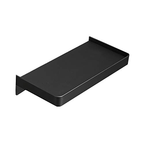 WPCASE Duschkorb Ohne Bohren Duschablage Duschregal Ohne Bohren Badregal Rostfreier Edelstahl GebüRstet Ohne Bohren/Bohren,Zwei Installationsmethoden Black von WPCASE