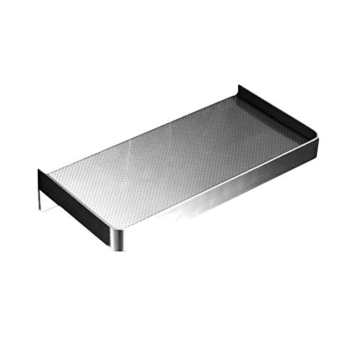 WPCASE Duschkorb Ohne Bohren Duschablage Duschregal Ohne Bohren Badregal Rostfreier Edelstahl GebüRstet Ohne Bohren/Bohren,Zwei Installationsmethoden Silver von WPCASE