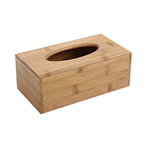 WPCASE Tücherbox Taschentücherbox Taschentuchbox Holz Kosmetiktuchspender Kosmetikbox Feuchttücherbox Edelstahl Taschentuchboxen Tücherbox Hölzerne Taschentuchbox Tempobox Box Für Kosmetiktüch l von WPCASE
