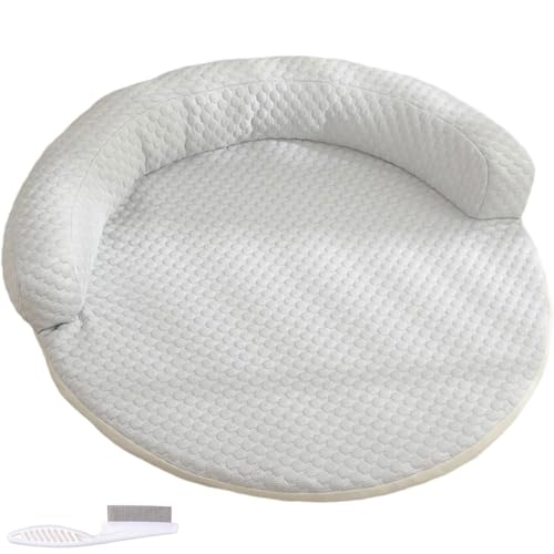 Bett for Katzen, Mit Memory-Schaum – Wärmeableitendes Gewebe, Wasserdichtes Und Maschinenwaschbares Design for Ganzjährigen Komfort, Langlebiges, Kratzfestes Bett(5,60cm) von WPDUIODF