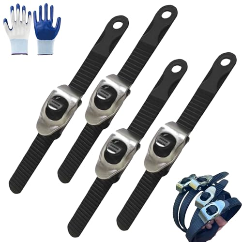 Ultimativer Hochleistungs-Griff Verschluss Gurt, Verstellbare Hochleistungs-Ratschenschnalle Aus Metall, Verbindbare Mehrzweck-For Einfachen Festziehen, For Den Heim- Und Außenbereich(4 PCS) von WPDUIODF