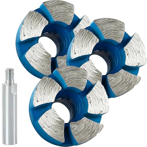 WPDUIODF 1 Zoll Langlebiger Mini-Flachschleifkopf, Diamant-Flachschleifkopf-Steinschnitzwerkzeuge, Winkelschleifwerkzeug for Steine, Beton, Zement(3,8cm) von WPDUIODF