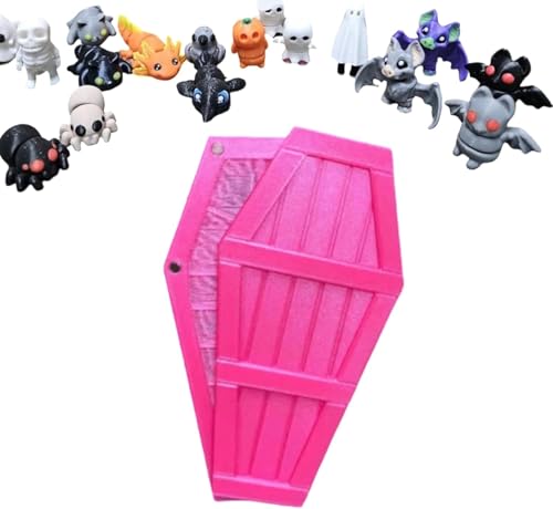 WPDUIODF 3D-Gedruckter Halloween Mystery Countdown – 13 Tage Minifiguren, Adventskalender Mit Figuren, Halloween Countdown-Kalender, Geschenke for Familien Und Freunde(Purple) von WPDUIODF