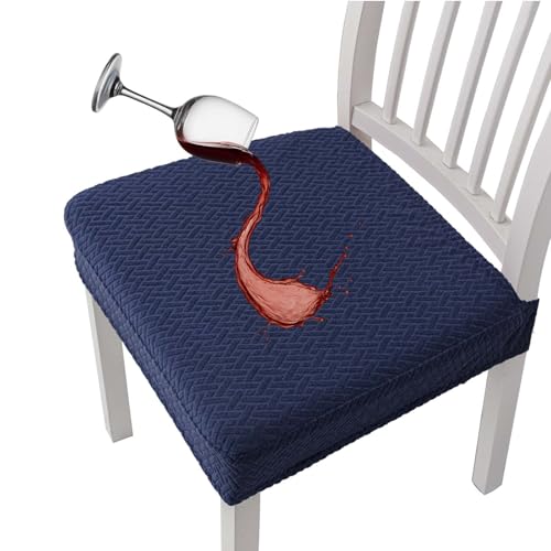 Wasserdichte Jacquard-Stuhlhussen, Wasserdichte Sitzbezüge For Esszimmerstühle, Abnehmbare, Waschbare Stuhlhussen, For Stühle, Langlebig, Leicht Zu Reinigen, For Küche Und Esszimmer(Blue,Set of 4) Wasserdichte Jacquard-Stuhlhussen, Wasserdichte Sitzbezüge For Esszimmerstühle, Abnehmbare, Waschbare Stuhlhussen, For Stühle, Langlebig, Leicht Zu Reinigen, For Küche Und Esszimmer(Blue,Set of 4) von WPDUIODF
