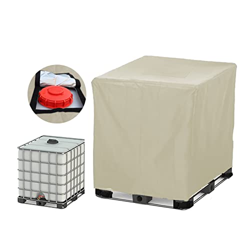 WPJBDS IBC Tank Abdeckung, IBC Container Cover,Schutzhülle für Wassertank 300L/600L/800L/1000L, Wassertank IBC Behälter Abdeckplane IBC UV-Schutz Folien,210d Oxford Tuch von WPJBDS