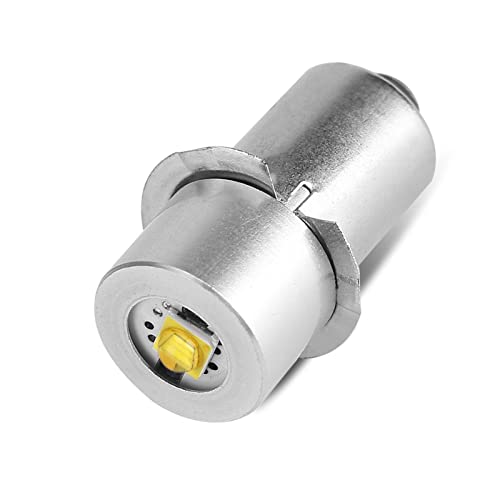 WPKD BLUEIY 1 Stück P13.5S LED-Taschenlampenlampe, 3 W Mag Lite LED-Lampe, Einfach zu Installierende Mag Lite LED-Konvertierungslampen für Taschenlampen-Ersatz-Taschenlampenlampe, (4-12V) von WPKD BLUEIY