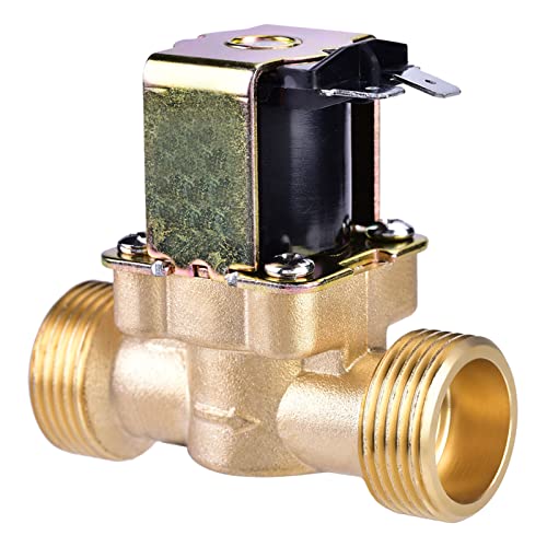3/4DC 24V Magnetwasserventil, Normalerweise Geschlossenes Elektrisches Magnetventil aus Messing, Einfach zu Installierendes Wassermagnetventil Zur Wasserkontrolle 3/4DC 24V Magnetwasserventil, Normalerweise Geschlossenes Elektrisches Magnetventil aus Messing, Einfach zu Installierendes Wassermagnetventil Zur Wasserkontrolle von WPKD BLUEIY