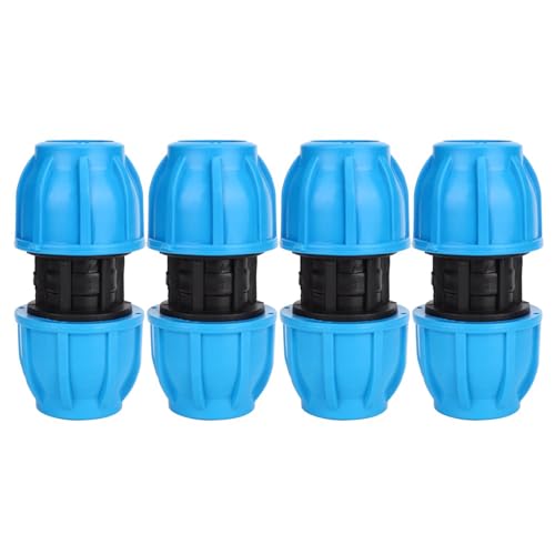 4 Stück Wasserleitung Gerade Verbinder Tropfbewässerung Armaturen robuste PE Kunststoff 25mm bis 25mm gerade Verbinder Wasserleitung Verbindung Fitting für Haus Garten 4 Stück Wasserleitung Gerade Verbinder Tropfbewässerung Armaturen robuste PE Kunststoff 25mm bis 25mm gerade Verbinder Wasserleitung Verbindung Fitting für Haus Garten von WPKD BLUEIY