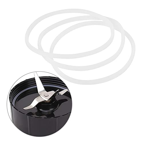 WPKD BLUEIY Dichtringe,Entsafter Ersatzdichtungen,Gummi Dichtungen O-Ringe für Entsafter Kugel Flache oder gekreuzte Klinge Blender Cups Deckel Ersatzteile (3 Stück) von WPKD BLUEIY