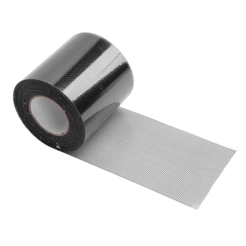 Reparaturklebeband für Fensterbildschirm, 80 Mmx9.15m Transparentes Selbstklebbares Mesh -Bildschirm Reparatur Patch, Klebeband -Rrepair -Kit für Fenster oder Türen (Schwarz) von WPKD BLUEIY