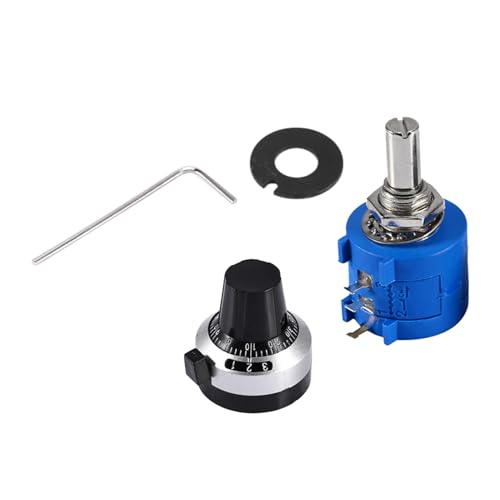 3590S-2-103L 10k Ohm Potentiometer, Multiturn-Drahtpotentiometer, Verstellbarer Drehpotentiometerknopf mit Zubehör für Industrielle Steuerung 3590S-2-103L 10k Ohm Potentiometer, Multiturn-Drahtpotentiometer, Verstellbarer Drehpotentiometerknopf mit Zubehör für Industrielle Steuerung von WPKD BLUEIY