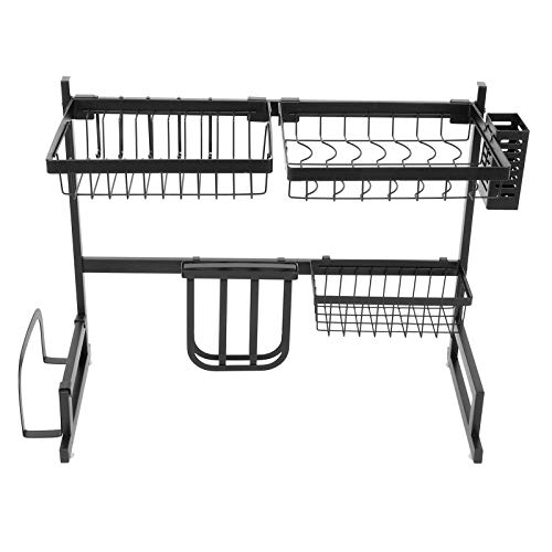 WPKD BLUEIY Abtropfgestell für Spülbecken, 65 cm, 304 Edelstahl, Küchenabtropfgestell, Organizer, schwarz, Geschirr-Aufbewahrungsregal, Spülbecken-Abtropfgestell, Abtropfgestell WPKD BLUEIY Abtropfgestell für Spülbecken, 65 cm, 304 Edelstahl, Küchenabtropfgestell, Organizer, schwarz, Geschirr-Aufbewahrungsregal, Spülbecken-Abtropfgestell, Abtropfgestell von WPKD BLUEIY