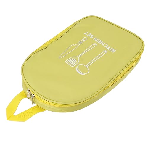 WPKD BLUEIY Camping-Kochutensilien-Tasche, tragbare Kochgeschirr-Tasche mit Griff für Grill, Küche, Gelb, ideal für Camp-Kochen und Outdoor-Aktivitäten WPKD BLUEIY Camping-Kochutensilien-Tasche, tragbare Kochgeschirr-Tasche mit Griff für Grill, Küche, Gelb, ideal für Camp-Kochen und Outdoor-Aktivitäten von WPKD BLUEIY
