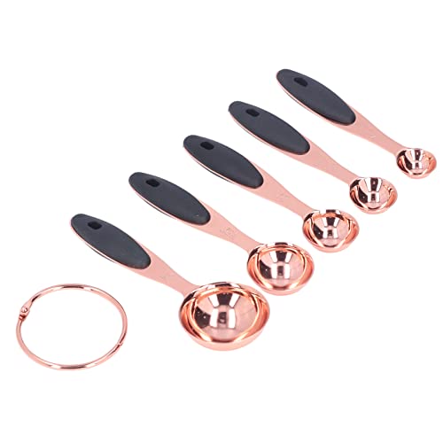 WPKD BLUEIY Edelstahl-Messlöffel-Set, 6-teilig, weiche Silikongriffe für trockene und flüssige Zutaten, Küchen-Backwerkzeug, einfacher Griff WPKD BLUEIY Edelstahl-Messlöffel-Set, 6-teilig, weiche Silikongriffe für trockene und flüssige Zutaten, Küchen-Backwerkzeug, einfacher Griff von WPKD BLUEIY