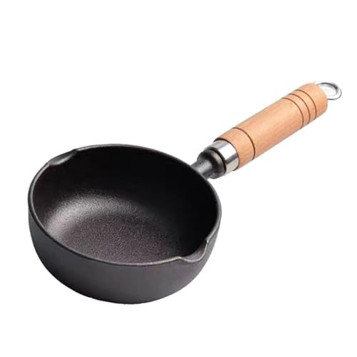 WPKD BLUEIY Gusseisen Topf, Multifunktionale Antihaft-Pfanne zum Rühren Braten, 11 x 4 cm / 4,33 x 1,57 Zoll, gleichmäßiges Erhitzen, Küchenkochgeschirr von WPKD BLUEIY
