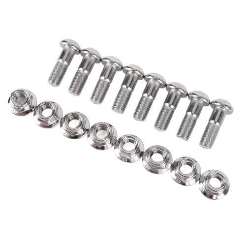 WPKD BLUEIY Heckradrocketschrauben Muttern, 16 Pcs Hinterradschrauben Muttern 90109 10013 00 M10x35 Mm Hochfestes Eisen für 350 700 700R YFZ450 YFZ450V YFZ450X von WPKD BLUEIY
