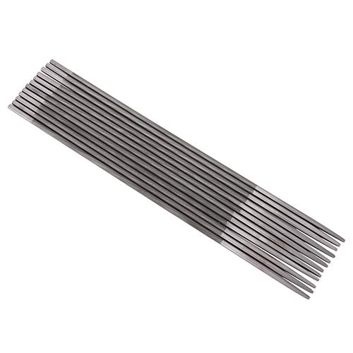 WPKD BLUEIY Kettensägefeilen,12 Stück Runde Kettensägen Schärffeilen,4 Mm Durchmesser 25 cm Länge Lagerstahl Holzbearbeitung Kettensägenfeile für Garten Terrasse von WPKD BLUEIY