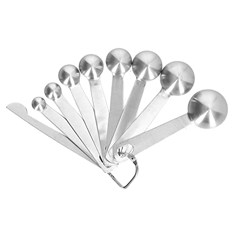 WPKD BLUEIY Messlöffel-Set, Edelstahl, 9-teilig, Waage, Gewürzlöffel zum Backen, Küchenzubehör, leicht zu reinigen WPKD BLUEIY Messlöffel-Set, Edelstahl, 9-teilig, Waage, Gewürzlöffel zum Backen, Küchenzubehör, leicht zu reinigen von WPKD BLUEIY