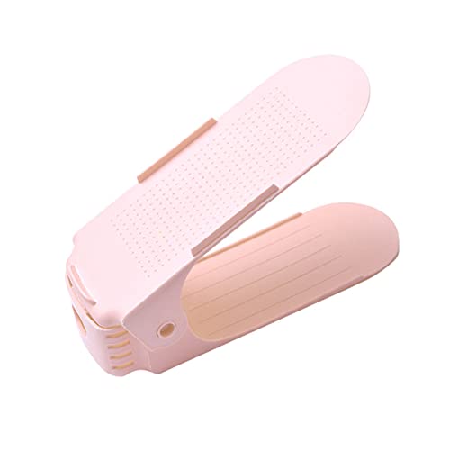 WPKD BLUEIY Verstellbares Schuhregal, innovativer zweilagiger Schuhhalter, platzsparende Schuhhalterung für Zuhause oder Schlafsaal, Rosa, Schuhschlitz-Organizer WPKD BLUEIY Verstellbares Schuhregal, innovativer zweilagiger Schuhhalter, platzsparende Schuhhalterung für Zuhause oder Schlafsaal, Rosa, Schuhschlitz-Organizer von WPKD BLUEIY