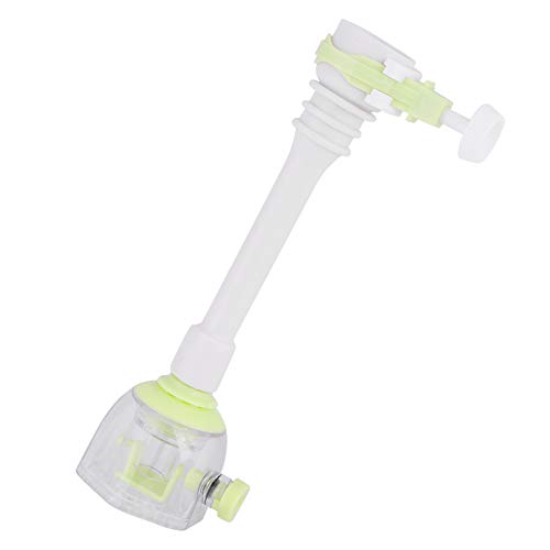 WPKD BLUEIY Wasserhahn Verlängerung Flexibles Rohr 360 Grad Rotation Wassersparende Spritzsichere ABS Sprayer Wasserhahn Ventil Wasserhahn Spray Attachment für Küche Badezimmer(18cm-Grün) von WPKD BLUEIY