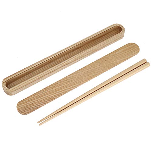 WPKD BLUEIY Wiederverwendbare Essstäbchen aus Holz, tragbares Geschirr mit weißem Wachs Essstäbchenbox, Küchenutensilien zum Essen, ideal für WPKD BLUEIY Wiederverwendbare Essstäbchen aus Holz, tragbares Geschirr mit weißem Wachs Essstäbchenbox, Küchenutensilien zum Essen, ideal für von WPKD BLUEIY
