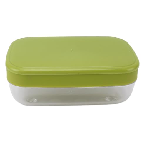 WPKD BLUEIY Wiederverwendbarer flexibler Eiswürfelbereiter, leicht zu lösen, runde Eiswürfelform mit Deckel und Mülleimer, mehrschichtig, grün, ideal für den Heimgebrauch von WPKD BLUEIY