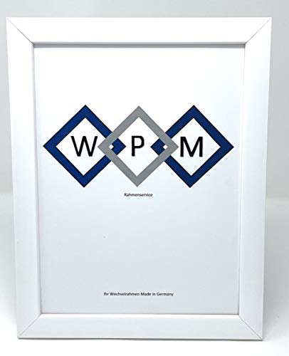 Bilderrahmen aus Holz, Schwarz,Weiß,Gold,Silber etc. in Allen gängigen Größen (Weiß, 15x20) von WPM