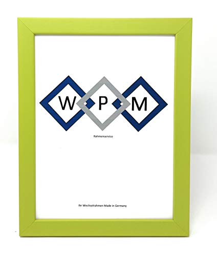 WPM Bilderrahmen aus Holz, Schwarz,Weiß,Gold,Silber etc. in Allen gängigen Größen (Grün, 50x60) von WPM